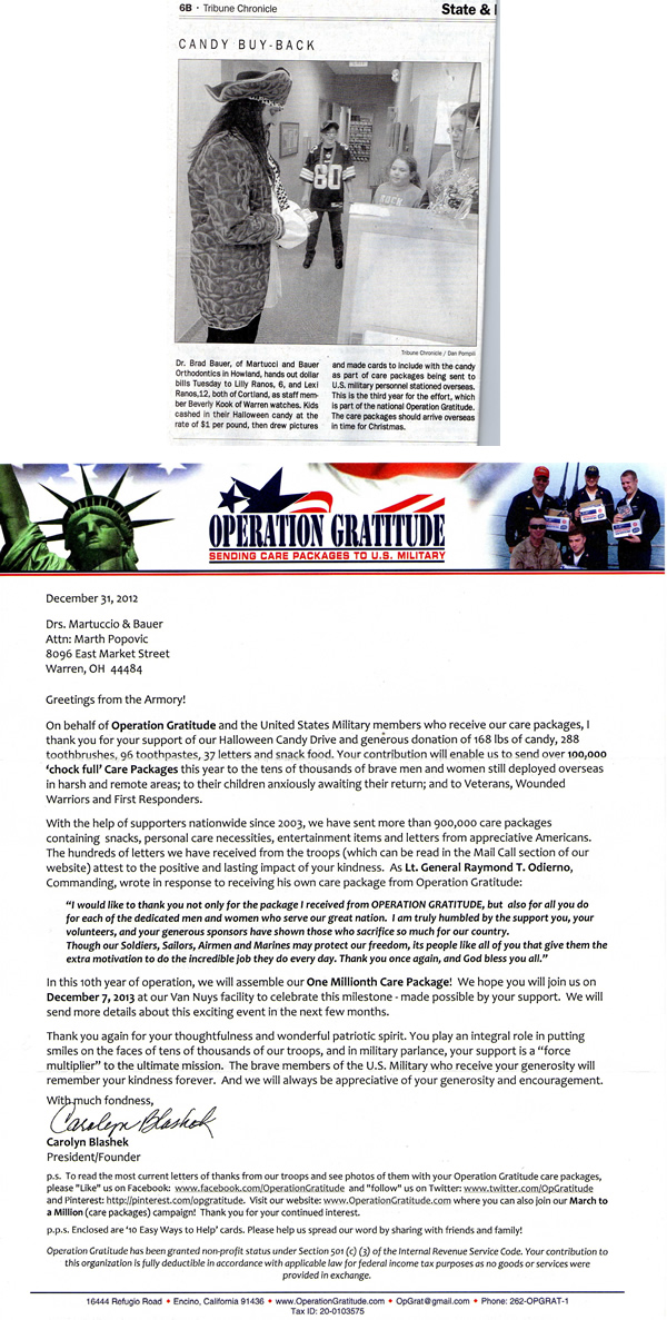 Operation Gratitude - Community Service